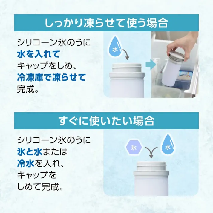 ピーコック ミニアイスパック 氷のう 冷たさキープホルダー 魔法瓶 ABB-16【携帯氷のう 氷嚢 保冷 ネッククーラー 携帯 持ち運び アイシング 熱中症対策 暑さ対策 冷却グッズ アウトドア】ホワイト