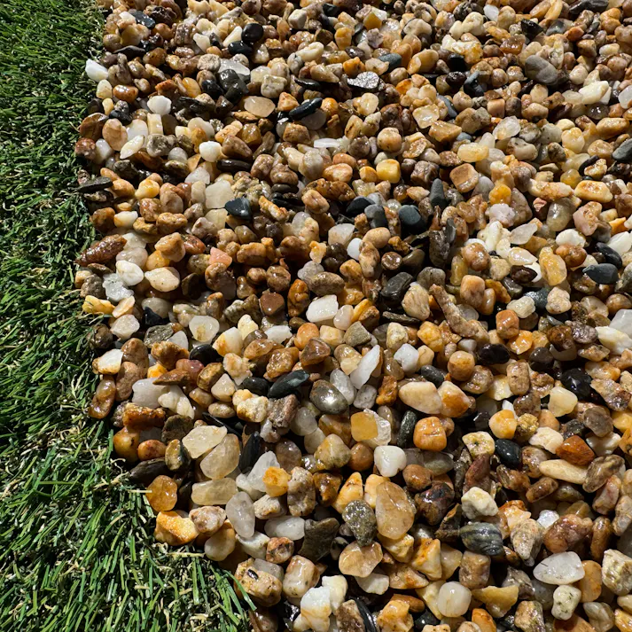 TAIKOH 越南部砂利 3分 7-9mm 10kg 化粧砂利 オレンジ イエロー ミックス 小