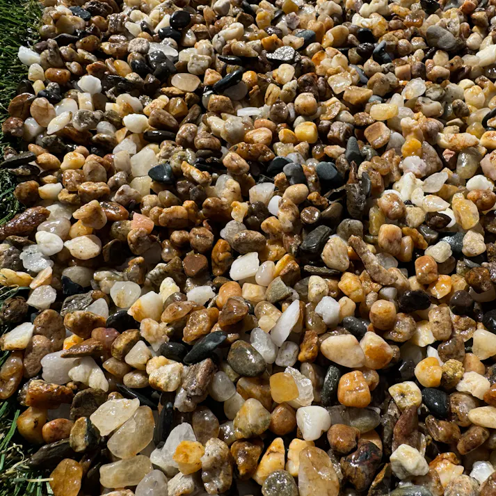 TAIKOH 越南部砂利 3分 7-9mm 10kg 化粧砂利 オレンジ イエロー ミックス 小