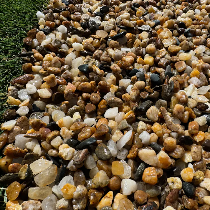 TAIKOH 越南部砂利 3分 7-9mm 10kg 化粧砂利 オレンジ イエロー ミックス 小