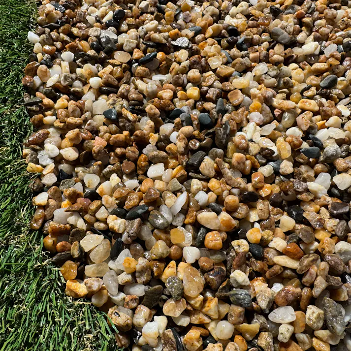 TAIKOH 越南部砂利 3分 7-9mm 10kg 化粧砂利 オレンジ イエロー ミックス 小