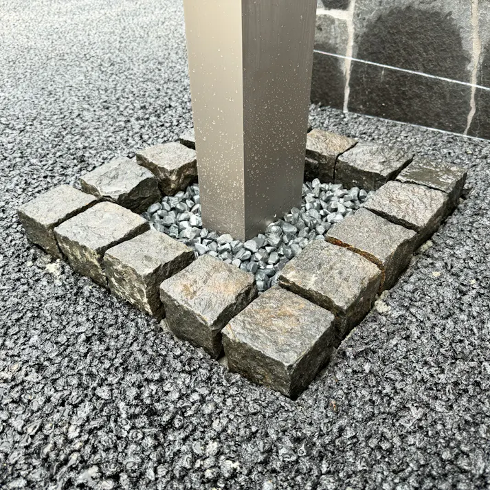 TAIKOH 高級玉石 ラーマグレー 8分 20-30mm 10kg 化粧砂利 グレー ブラック 黒 水磨き 玉石 中