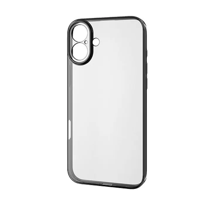 iPhone 16 Plus ソフトケース 極限 メタリックブラック メーカー在庫品