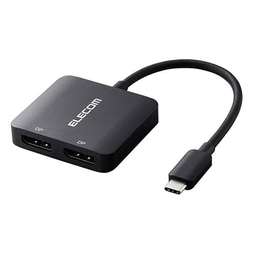 USB Type-C(TM) - DisplayPort(TM)変換アダプター 2ポート ブラック メーカー在庫品 パソコン・周辺機器 USB Type-C(TM) - DisplayPort(TM)変換アダプター 2ポート ブラック メーカー在庫品 パソコン・周辺機器