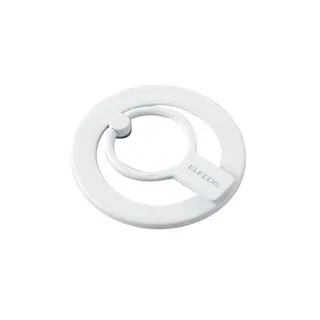 スマホリング マグネット リング 着脱可能 クリアパーツ ホワイト