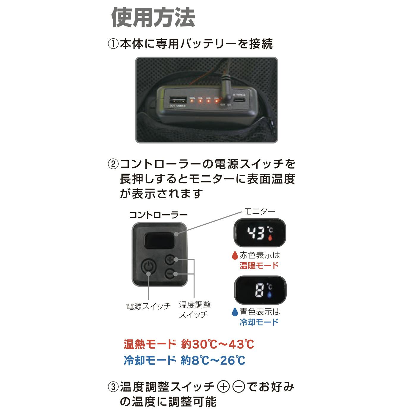 2025年夏 新作 フルセット】 大進 冷暖切替えベスト ペルチェ 素子 6個