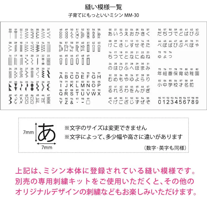 子育てにもっといいミシン MM-30 アックスヤマザキ ミシン コンピューターミシン 文字縫い 自動糸調子 初心者 入園準備 かんたん おすすめ シンプル 電子ミシン ブラック コンパクト 裾上 フリーアーム 名前 刺繍 刺しゅう みしん 【刺しゅうキット付】