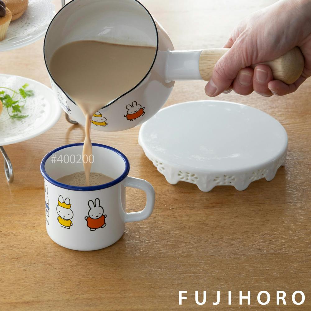 ミッフィー 70周年 ホーロー ミルクパン 12cm 0.75L ガス火 富士