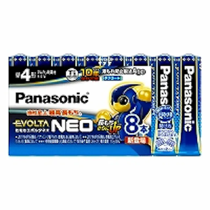 乾電池エボルタネオ 単4形 8本シュリンクパック