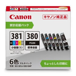 インクタンク BCI-381S+380/6MP インクカートリッジ・インクリボン インクタンク BCI-381S+380/6MP インクカートリッジ・インクリボン