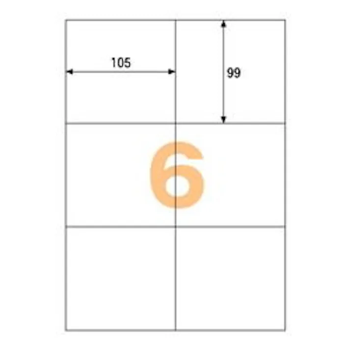 ELM004S エコノミーラベル 6面 (30シート入り) 目安在庫=△