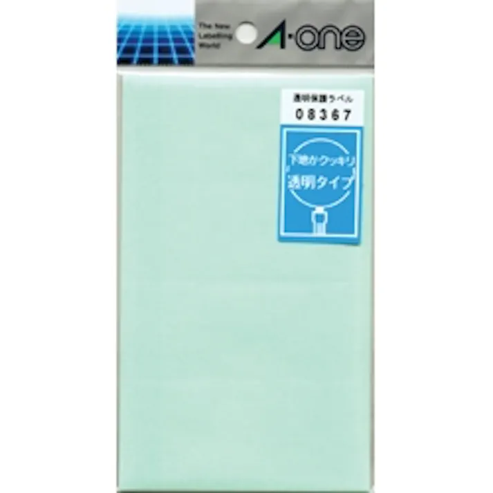 08367 透明保護フィルムラベル 06007用 4面*8シート 目安在庫=△