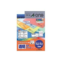 インクジェットプリンタラベル透明光沢フィルムタイプ30面 28973 目安在庫=△ プリンター用紙・コピー用紙 インクジェットプリンタラベル透明光沢フィルムタイプ30面 28973 目安在庫=△ プリンター用紙・コピー用紙