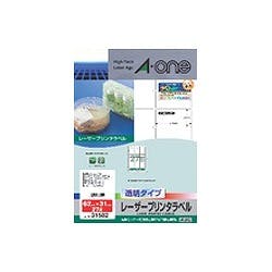 レーザープリンタラベル透明光沢フィルムタイプ27面 31582 目安在庫=△ プリンター用紙・コピー用紙 レーザープリンタラベル透明光沢フィルムタイプ27面 31582 目安在庫=△ プリンター用紙・コピー用紙