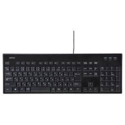 BSKBU12BK USB接続 有線スタンダードキーボード 丸洗い ブラック 目安在庫=△ マウス・キーボード・入力機器 BSKBU12BK USB接続 有線スタンダードキーボード 丸洗い ブラック 目安在庫=△ マウス・キーボード・入力機器