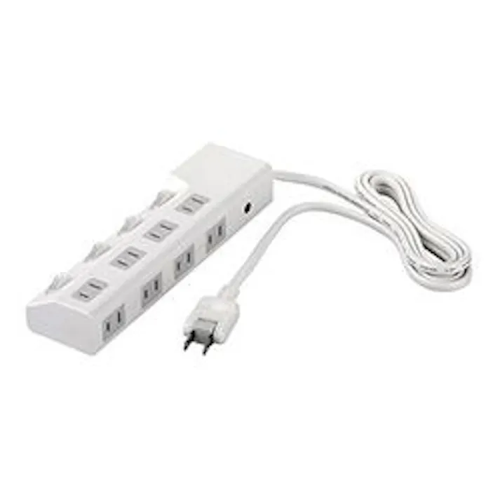 BSTAPSD2830WH 電源タップ 8個口 個別スイッチ4個 3m ホワイト 目安在庫=△