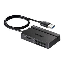 BSCR100U3BK USB3.0 マルチカードリーダー スタンダード ブラック 目安在庫=○ 外付けドライブ・ストレージ BSCR100U3BK USB3.0 マルチカードリーダー スタンダード ブラック 目安在庫=○ 外付けドライブ・ストレージ