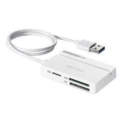 BSCR100U3WH USB3.0 マルチカードリーダー スタンダード ホワイト 目安在庫=△ 外付けドライブ・ストレージ BSCR100U3WH USB3.0 マルチカードリーダー スタンダード ホワイト 目安在庫=△ 外付けドライブ・ストレージ