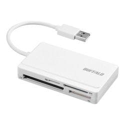 BSCR300U2WH USB2.0 マルチカードリーダー ケーブル収納 ホワイト 目安在庫=△ 外付けドライブ・ストレージ BSCR300U2WH USB2.0 マルチカードリーダー ケーブル収納 ホワイト 目安在庫=△ 外付けドライブ・ストレージ