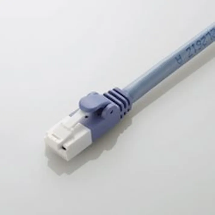 EU RoHS CAT6 爪折れ防止 LANケーブル 15m 簡易パッケージ(ブルー) 目安在庫=○