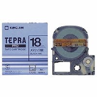テプラPROメタリックテープ 18mm 銀/黒文字 SM18X 目安在庫=△ インクカートリッジ・インクリボン テプラPROメタリックテープ 18mm 銀/黒文字 SM18X 目安在庫=△ インクカートリッジ・インクリボン
