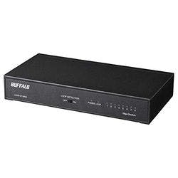 LSW6-GT-8NS/BK Giga 8ポート スイッチングハブ 電源内蔵 金属筐体 ネットワーク機器 LSW6-GT-8NS/BK Giga 8ポート スイッチングハブ 電源内蔵 金属筐体 ネットワーク機器