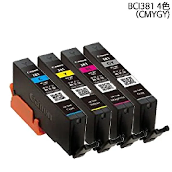 【安心のメーカー純正】 BCI381 4色(CMYGY)セット 目安在庫=△