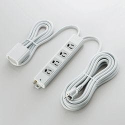 スイッチ付二重構造工事用タップ 3ピン 4個口 5.0m T-WRMT3450LG RS 電源ケーブル・延長コード スイッチ付二重構造工事用タップ 3ピン 4個口 5.0m T-WRMT3450LG RS 電源ケーブル・延長コード