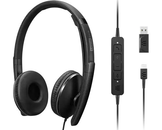 Lenovo Wired アクティブノイズキャンセリング ヘッドセット 2(UC) パソコン・周辺機器 Lenovo Wired アクティブノイズキャンセリング ヘッドセット 2(UC) パソコン・周辺機器