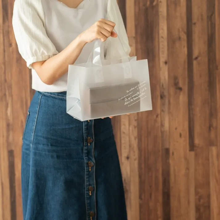 ヘッズ 袋-PE-ハンドル付 W260×D115×H155mm 30枚 HEADS BKF-2WB