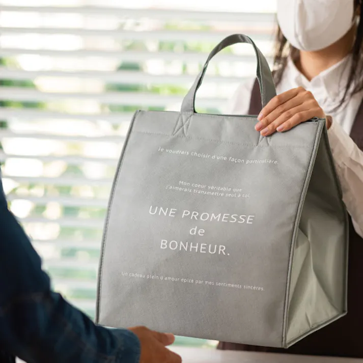 ヘッズ 袋-不織布-ハンドル付 W330×D300×H380mm 5枚 HEADS BNR-3CB