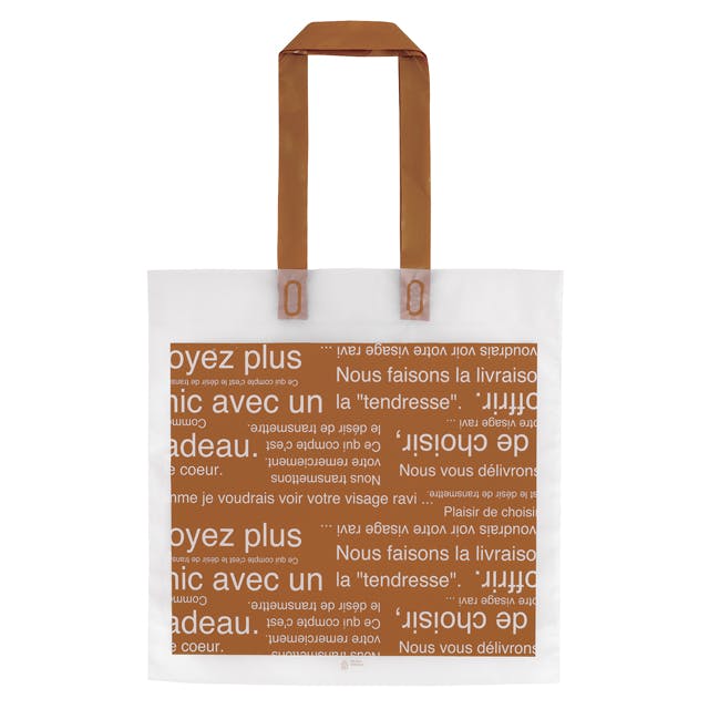 ヘッズ 袋－ＰＥ－ハンドル付 W500×D100×H500mm 30枚 HEADS CAF-1B