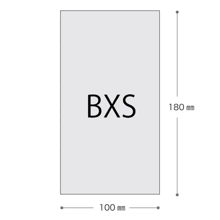ヘッズ 袋-PE-平袋 W100×H180mm 100枚 HEADS EVN-BXS