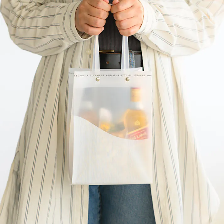 ヘッズ 袋-PE-ハンドル付 W160×D90×H220mm 10枚 HEADS FG-5B