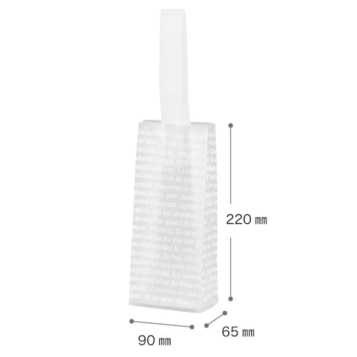 ヘッズ 袋-PE-ハンドル付 W90×D65×H220mm 30枚 HEADS FR-MWB