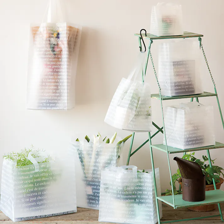 ヘッズ 袋-PE-ハンドル付 W350×D210×H430mm 20枚 HEADS FS-2LT