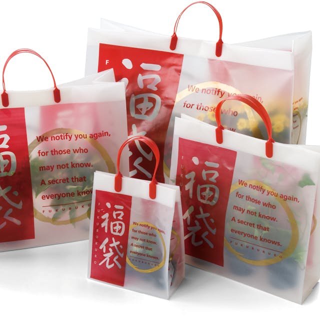 ヘッズ 袋－PE－ハンドル付 W450×D170×H400mm 10枚 HEADS FU-2B