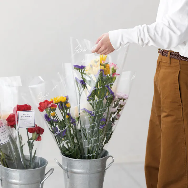 ヘッズ 袋-PP-台形 W210(50)×H500mm 100枚 HEADS NF-BSO2