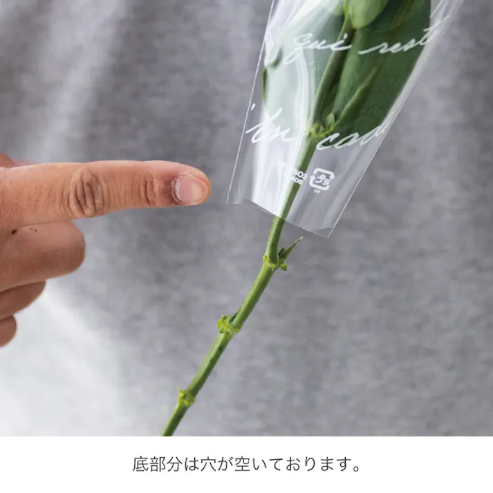 ヘッズ 袋-PP-台形 W210(50)×H500mm 100枚 HEADS NF-BSO2