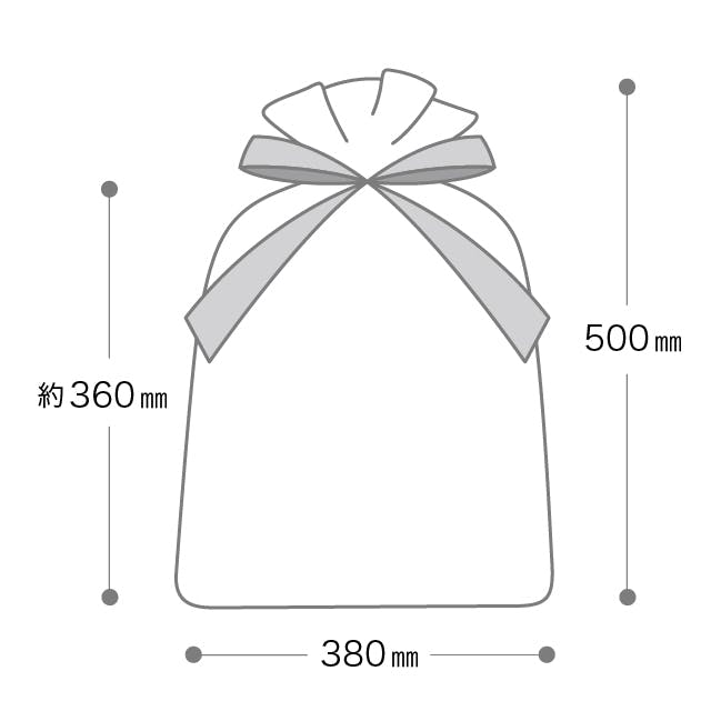 ヘッズ 袋－布－巾着 W380×H500mm 10枚 HEADS OGG-BXL | 文房具・事務