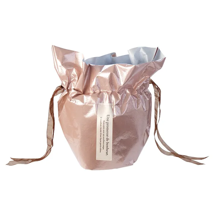 ヘッズ 袋-不織布-巾着 W410(205)×D120×H265mm 10枚 HEADS SHP-RIF5