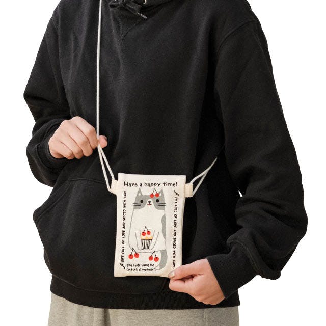 ヘッズ 袋－布－ポーチ／ポシェット W110×H170mm 10枚 HEADS SWA-POC2