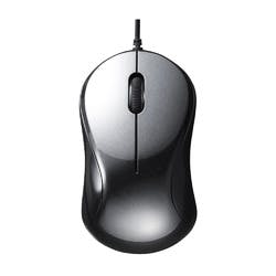 BSMBU100BK 有線 BlueLED 静音 3ボタンマウス ブラック マウス・キーボード・入力機器 BSMBU100BK 有線 BlueLED 静音 3ボタンマウス ブラック マウス・キーボード・入力機器
