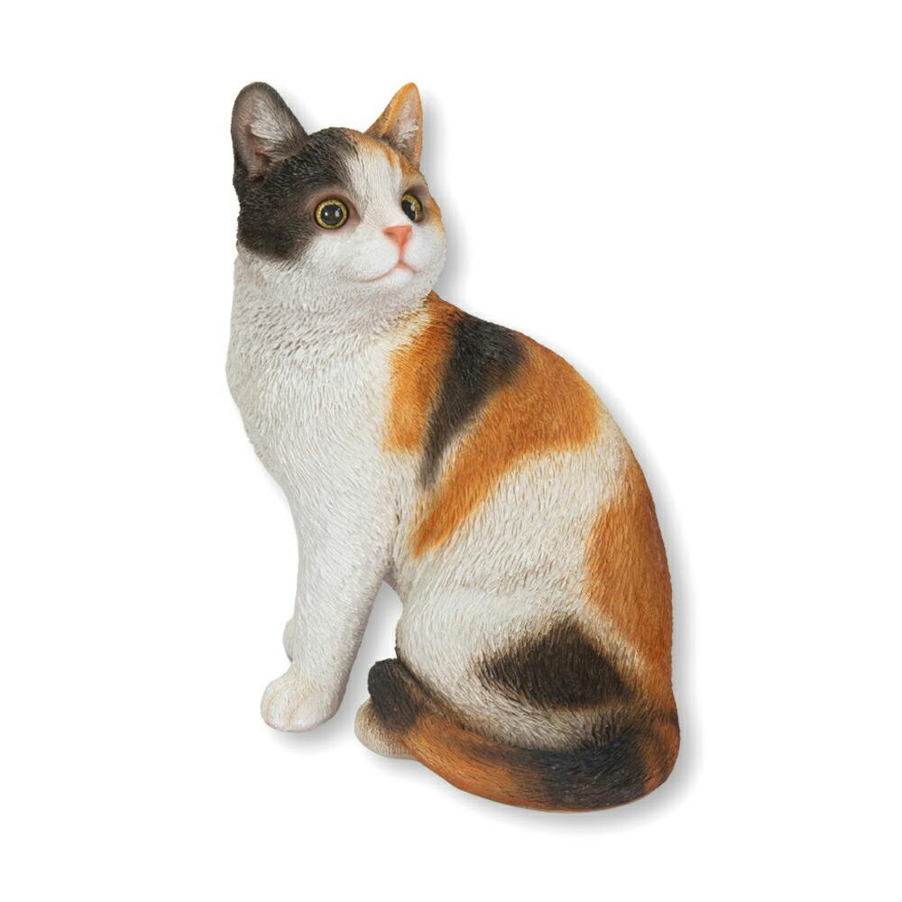 Woobia ウービア 【振り返る三毛猫】 (幅21.5cm×奥行15cm×高さ