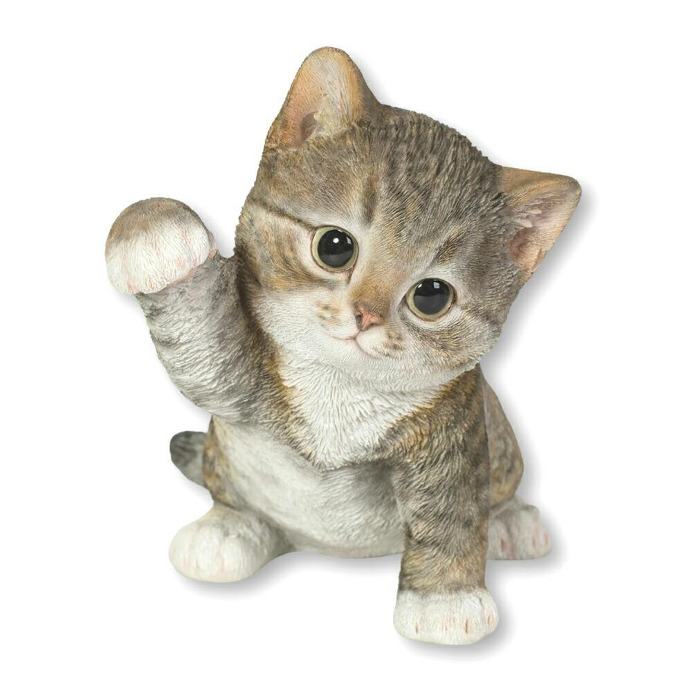 Woobia（ウービア）】【猫パンチサバトラ白猫】 (幅22.5cm×奥行