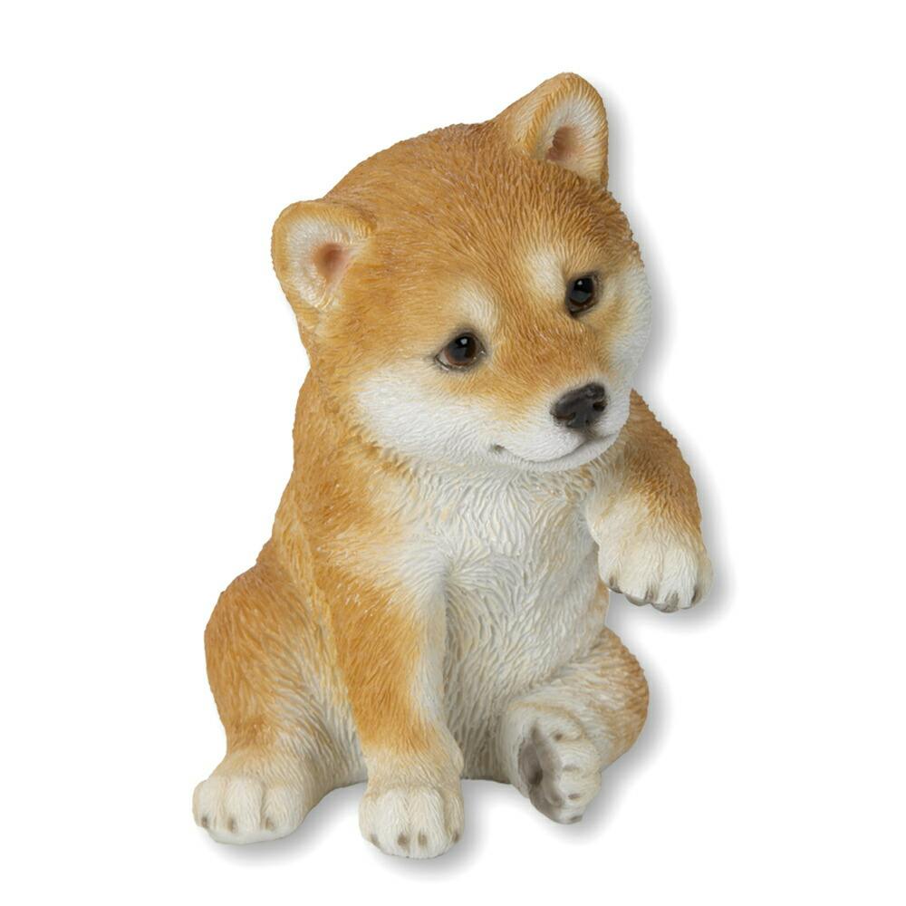 Woobia ウービア 【左手を上げる柴犬】 (幅9cm×奥行8.3cm×高さ