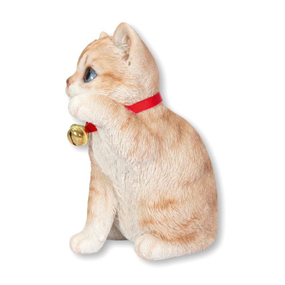 アンティーク瞳や長いお髭が美しい幸運・良き人との出会いを招く珍しい虎猫招き猫 1950年代 瞳や長いヒゲが美しい、お金・幸運・良き人との出会い