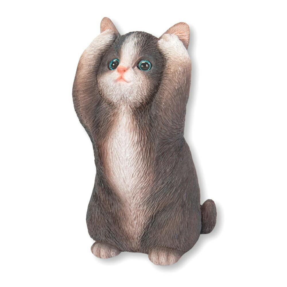 Woobia ウービア 【聞かざるハチワレ猫】 (幅6cm×奥行6cm×高さ