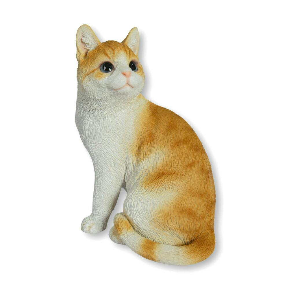 富士通 - ■茶虎猫です出品 Woobia ウービア 【振り返る茶トラ白猫】 (幅21.5cm×奥行15cm×高