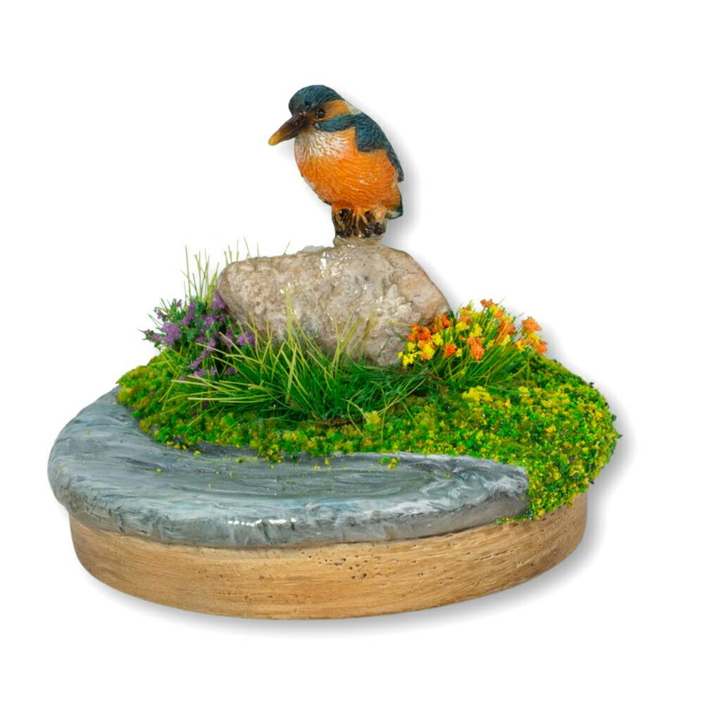 Woobia（ウービア）】【岩にとまるカワセミのミニセット】 (幅